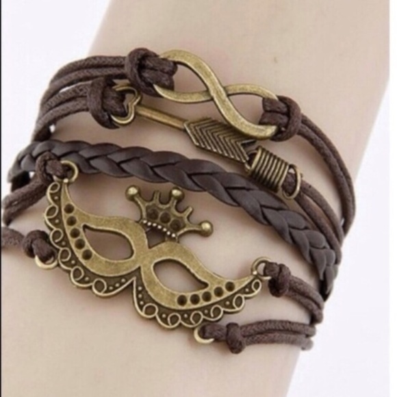 New Masquerade Arrow Infinity Wrapped Bracelet - Picture 1 of 1